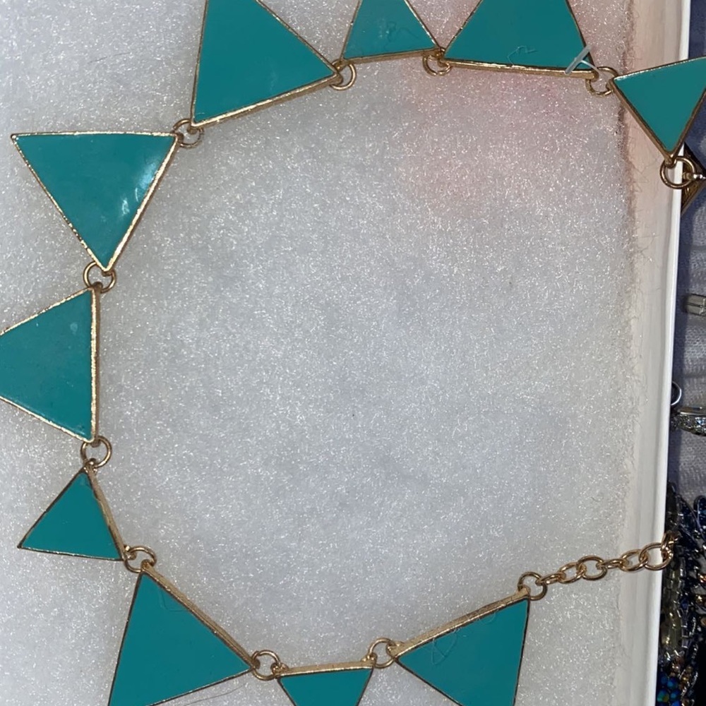 Statement necklace.